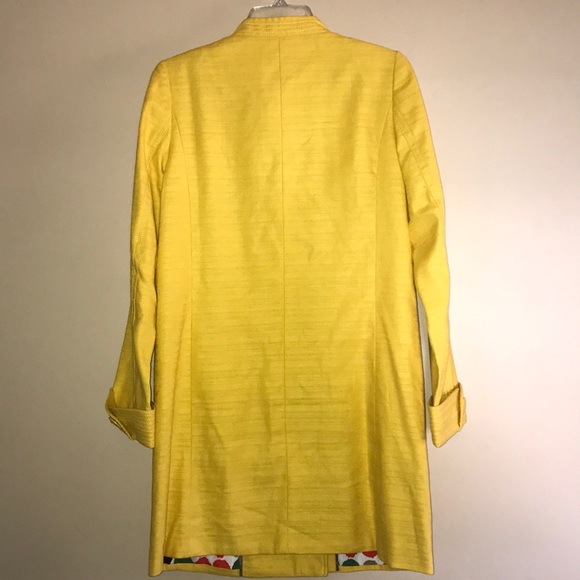 J Crew Yellow Long Coat - Picture 4 of 8